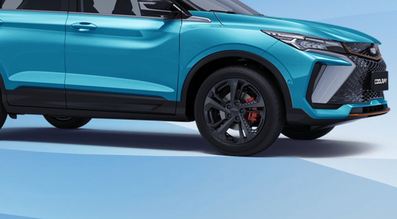 Geely Coolray I Рестайлинг, Cyber Blue / Голубой металлик, 1952094 рублей, вид 4